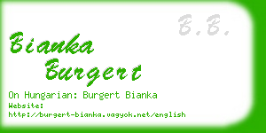 bianka burgert business card